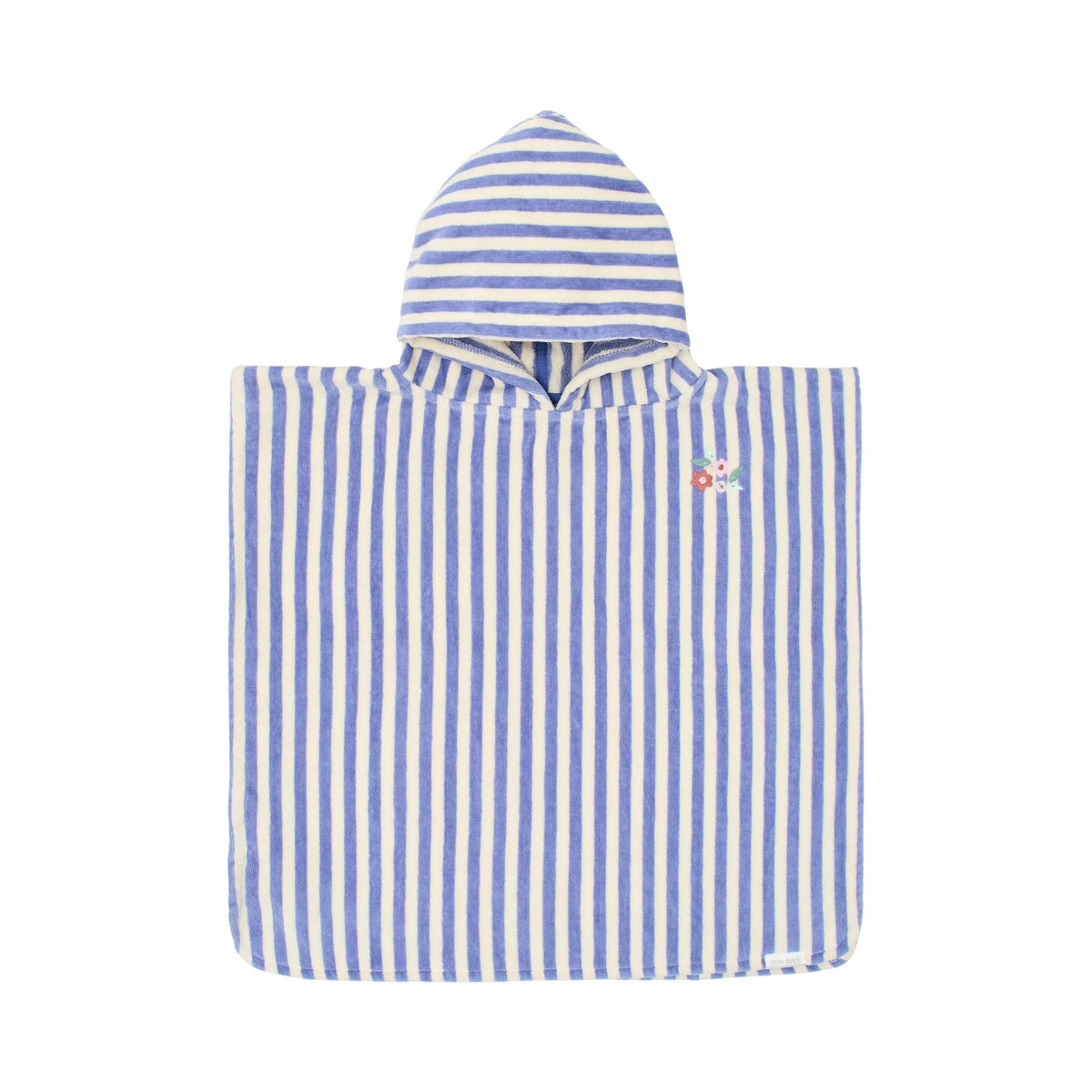 Poncho praia criança Dreamy Purple Stripe algodão orgânico