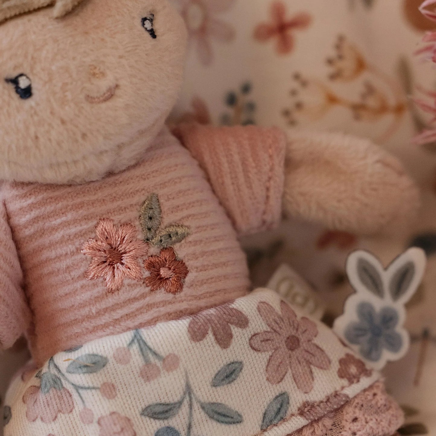 Boneca de Peluche Rosa 10cm para Criança | Lolla Kids