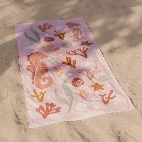 Toalha de Praia Ocean Dreams Pink da Little Dutch
