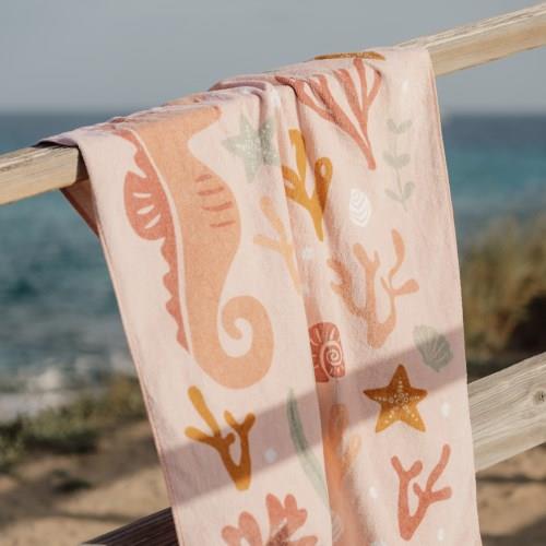 Toalha de Praia Ocean Dreams Pink da Little Dutch