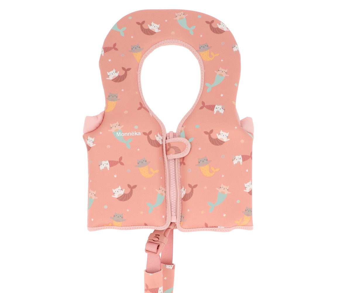 Colete Flutuador de Aprendizagem Mermaid Cats 1–2 anos Monneka