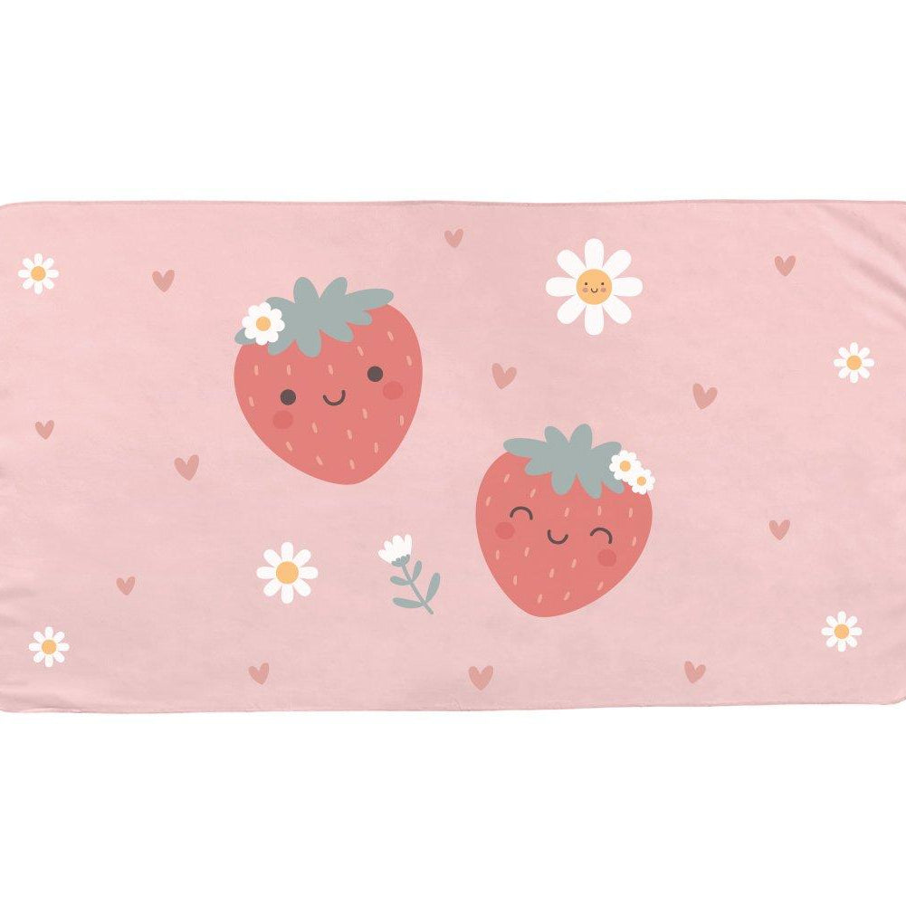 Toalha Praia Microfibra Strawberries da Monneka Kids