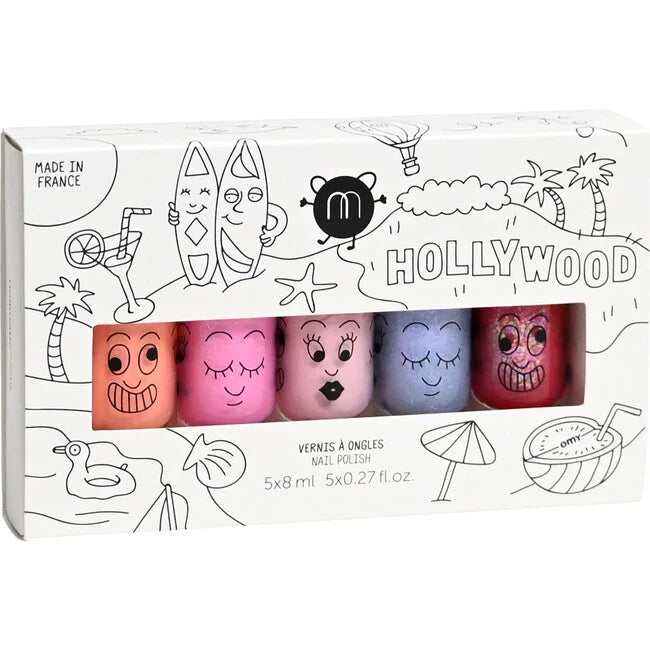 Hollywood 5-pack nail polishes