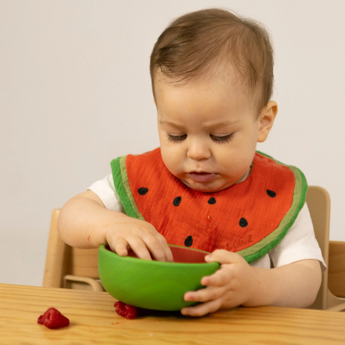 Babete Wally The Watermelon em Algodão Orgânico | Lolla Kids