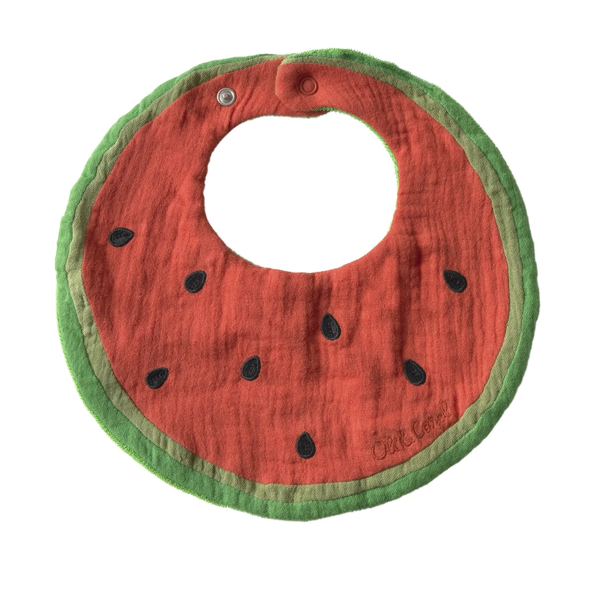 Babete Wally The Watermelon em Algodão Orgânico | Lolla Kids