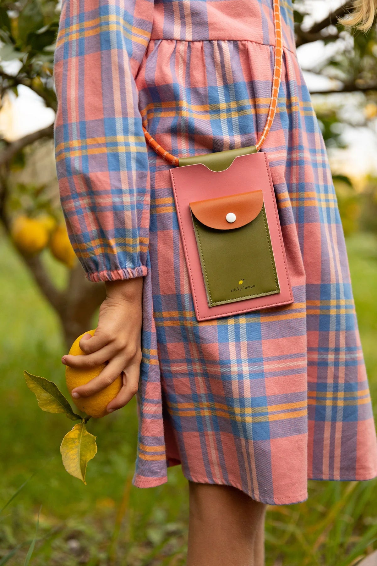 Bolsa Telemóvel e Cartão Farmhouse | Flower Pink