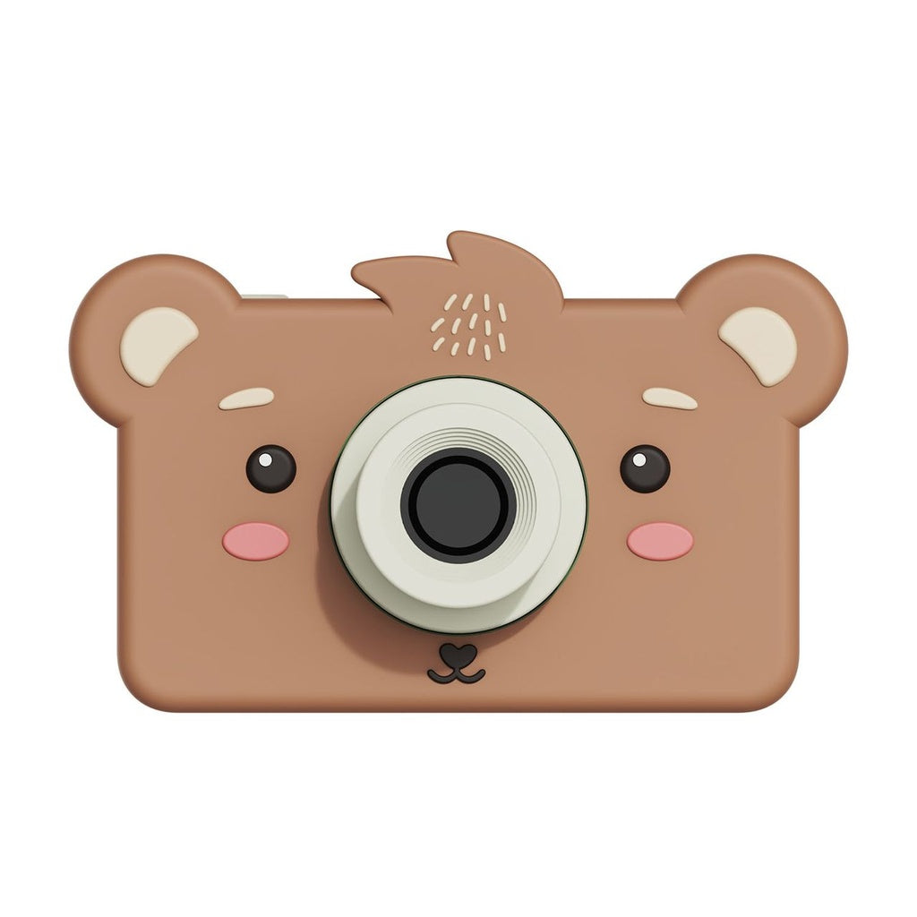 Câmara infantil Zoofamily Bear com capa de silicone antichoque e ecrã de 2 pol, cartão 32 GB incluído
