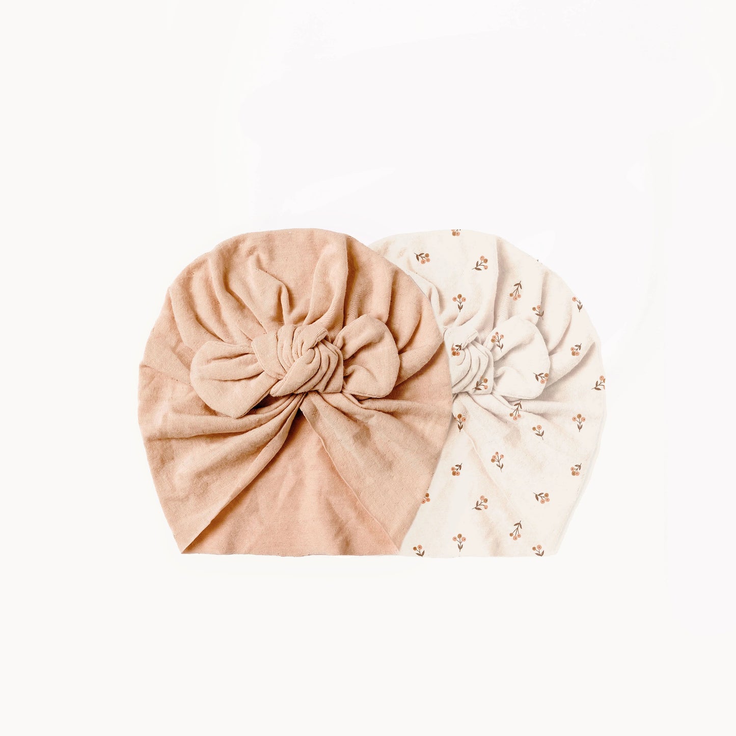 Conjunto de 2 turbantes cabelo Flower Buds da Mrs Ertha