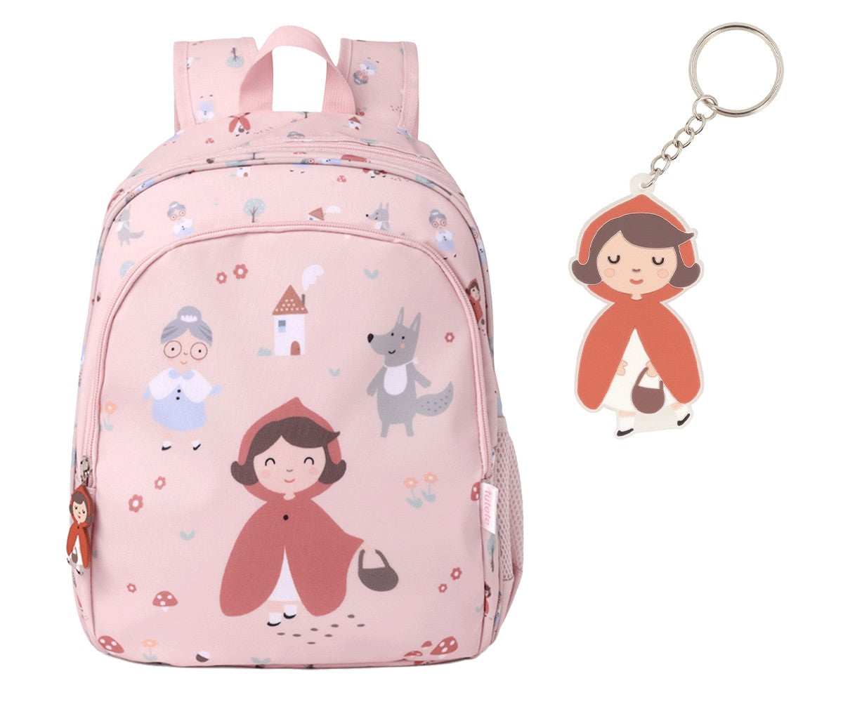 Mochila Média + Porta-chaves Personalizável | Little Red