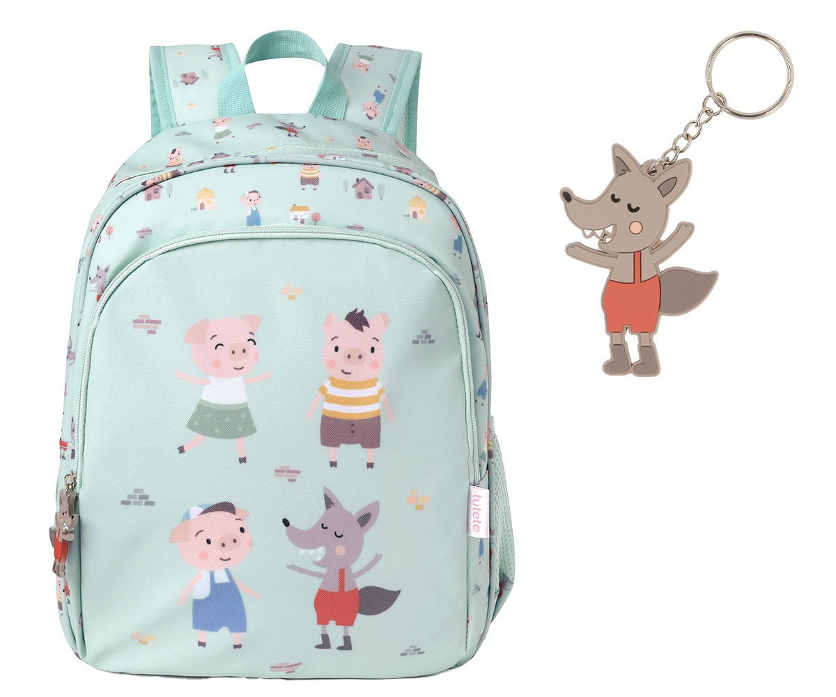 Mochila Média com Porta-chaves The Three Little Pigs da Tutete