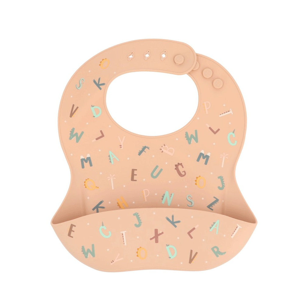 Babete de Silicone Funny Letters – Tutete | Reutilizável e Antinódoas | Lolla Kids