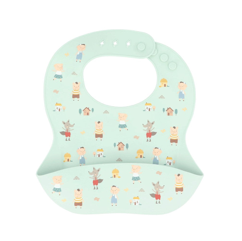 Babete de Silicone The Three Little Pigs da Tutete | Lolla Kids