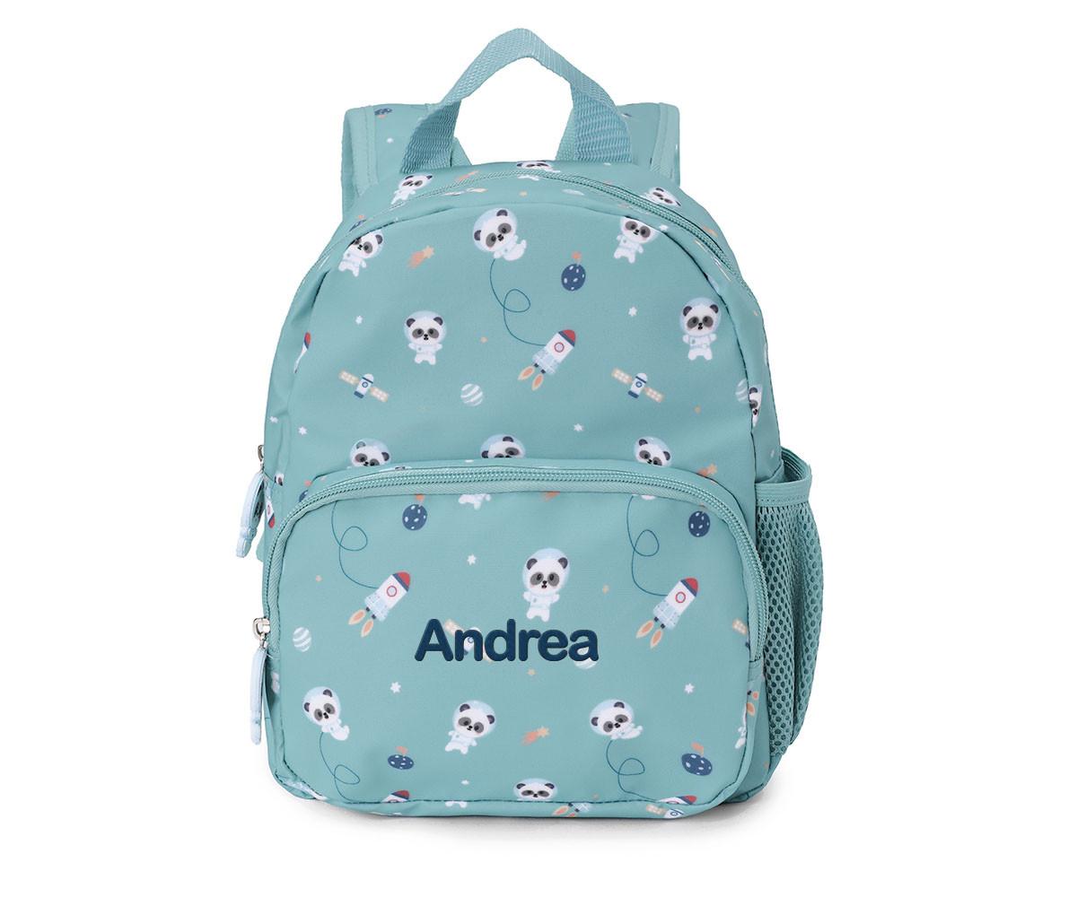 Mochila infantil Pandas in Space Tutete - detalhe do estampado