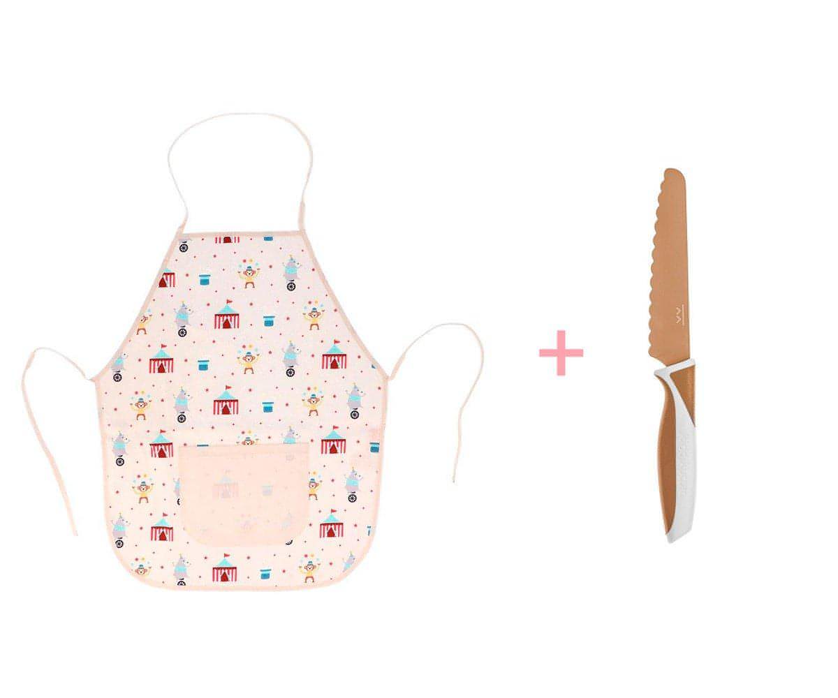 Pack de Avental Infantil Circus + Kiddikutter Caramel