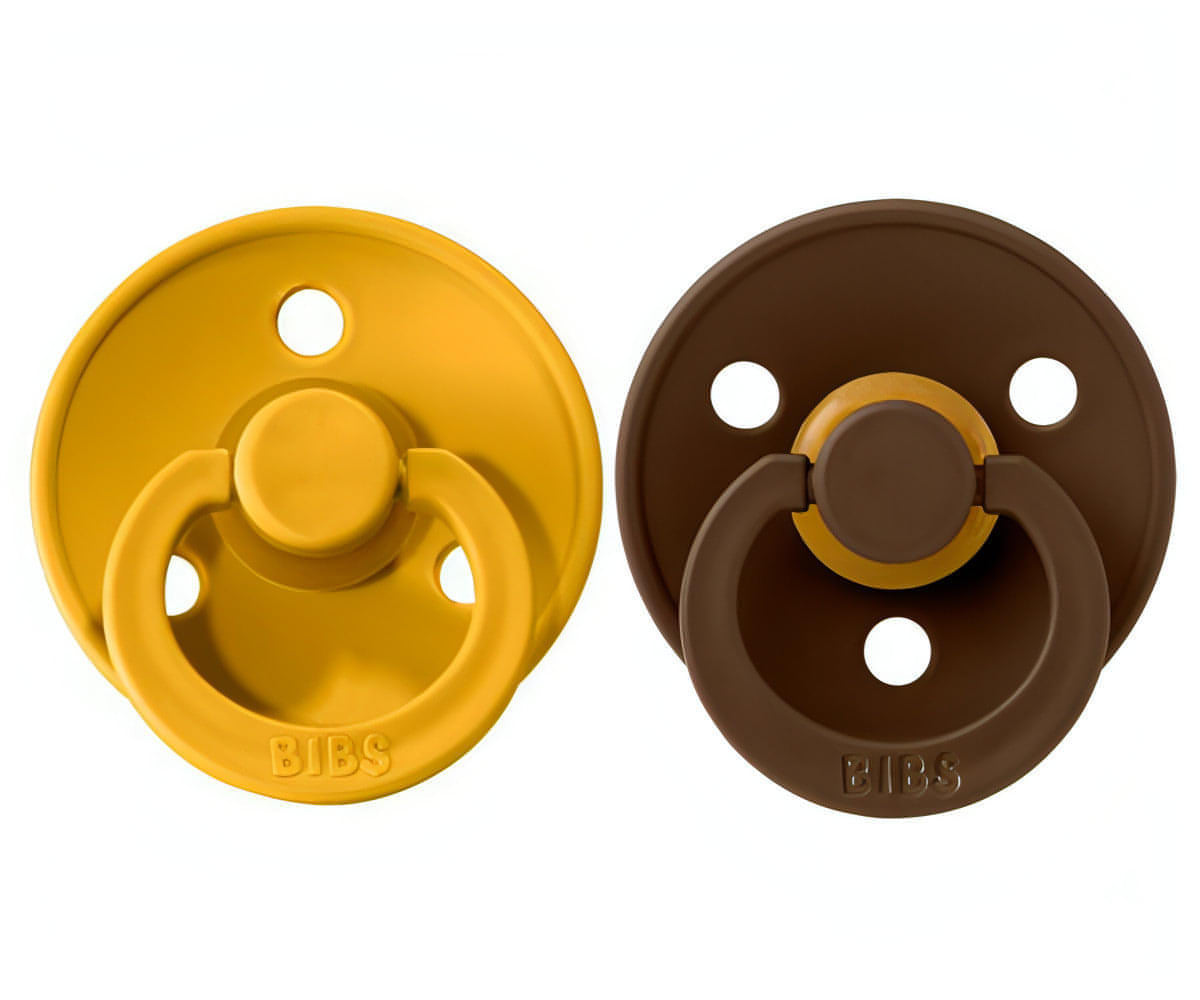 Conjunto de 2 Chuchas Mustard | Mocha 0|6 meses