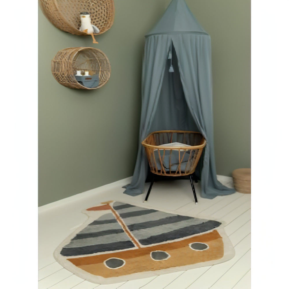 Tapete Boat shape Blue 105x120cm