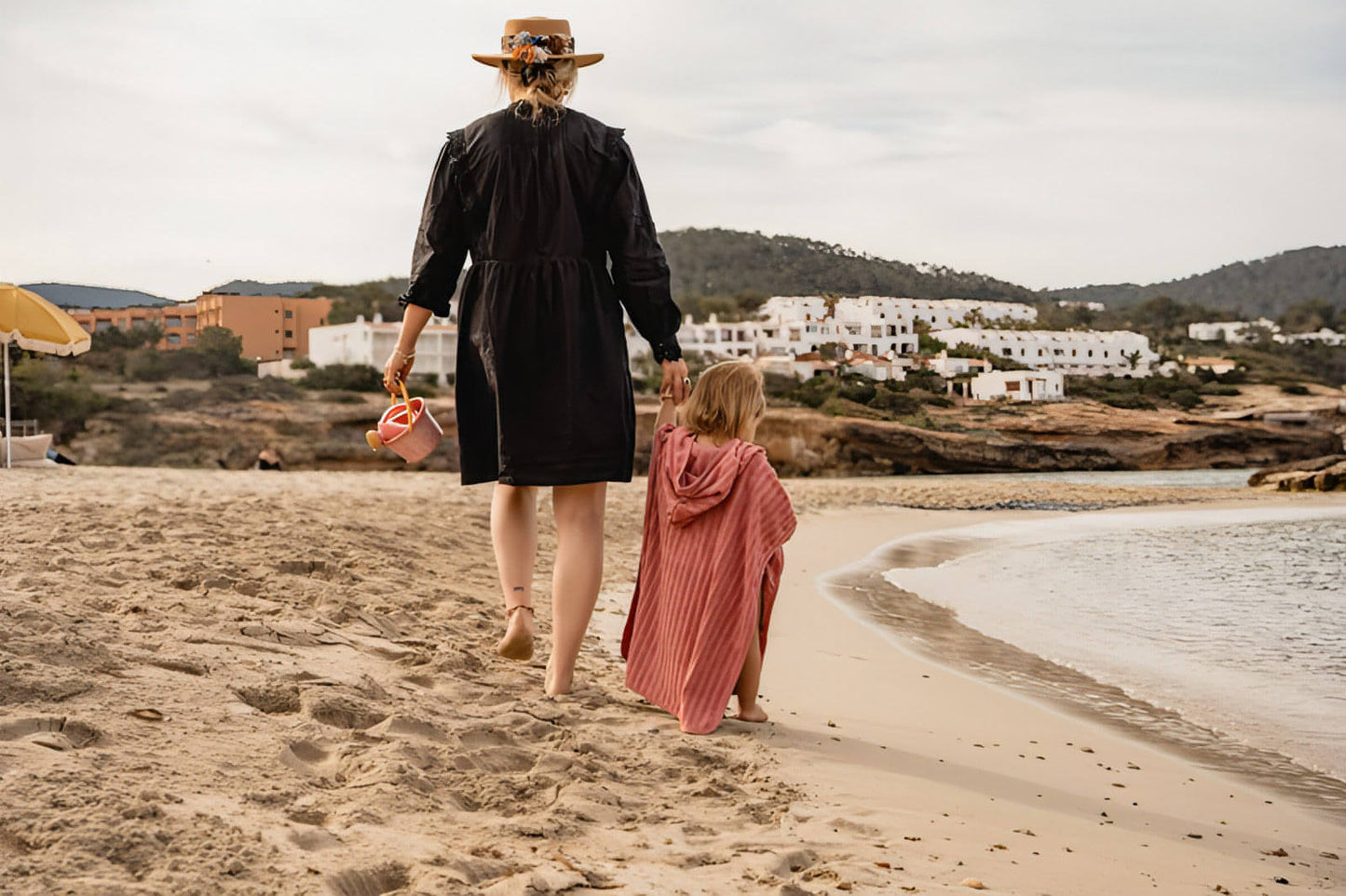 Poncho de Praia Pink Blush