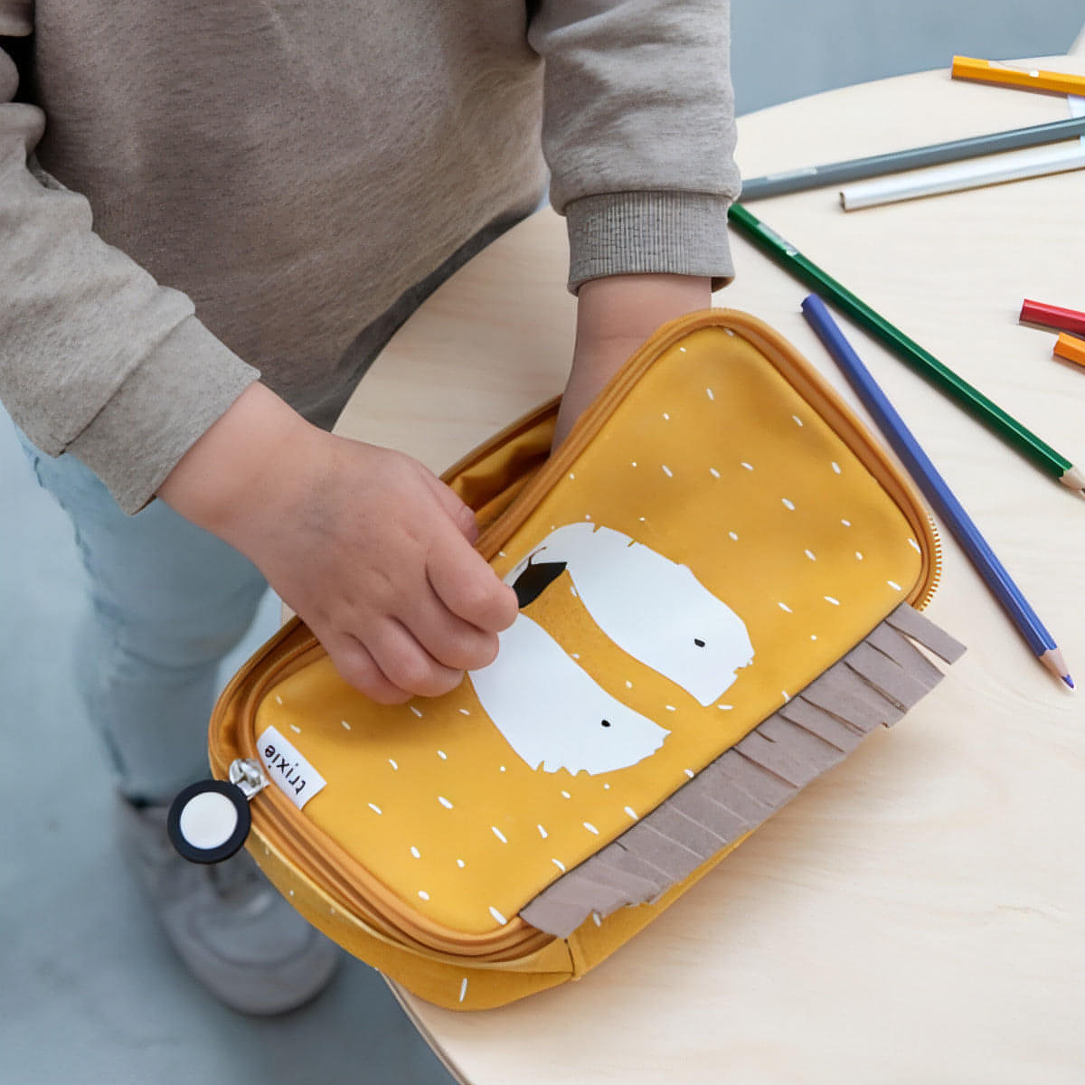 Mr. Hippo Rectangular Pencil Case by Trixie Baby