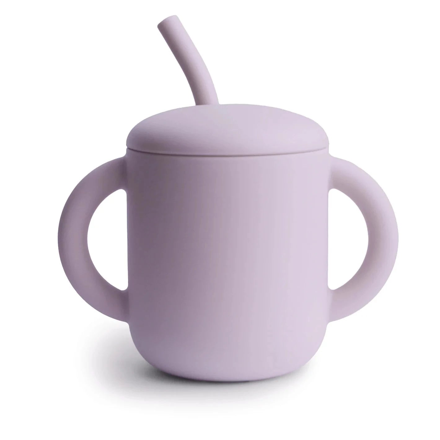 Copo de Treino em Silicone com Palinha Soft Lilac Mushie