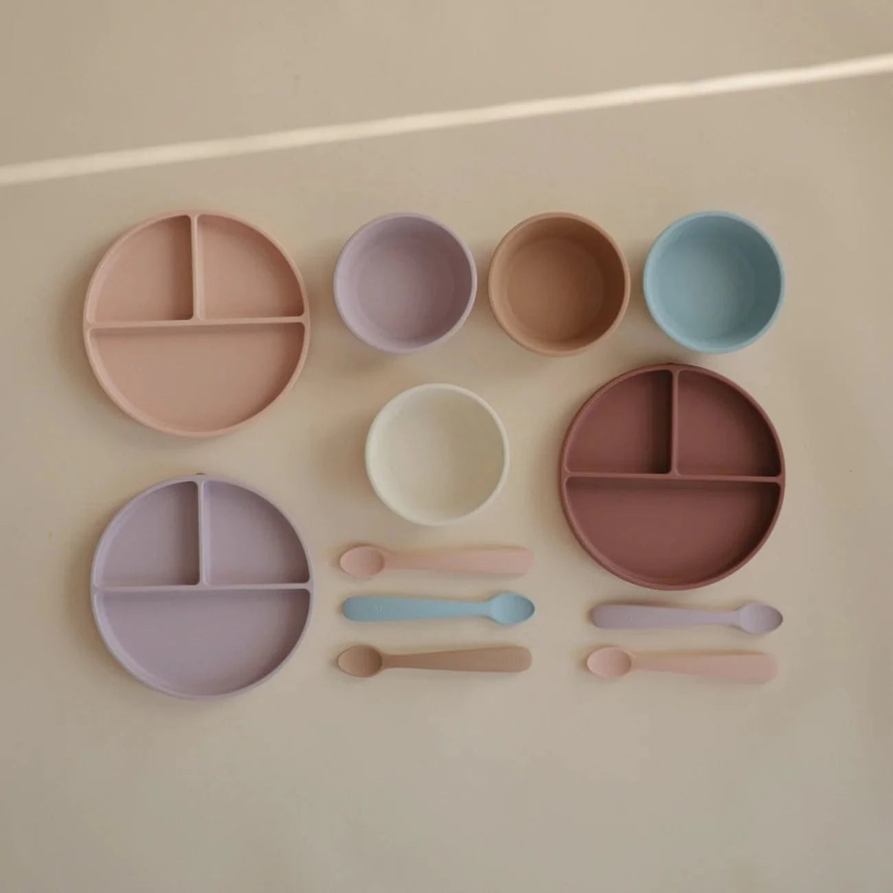 Conjunto de 2 Colheres Silicone Soft Lilac