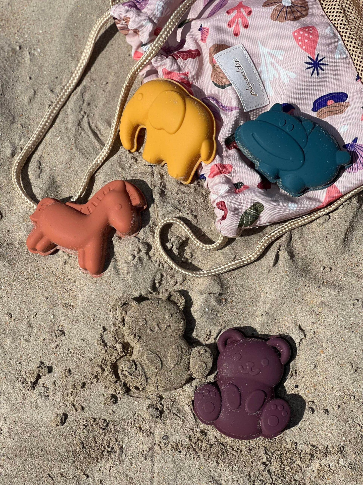 Set of 4 Silicone Beach Animals Molds