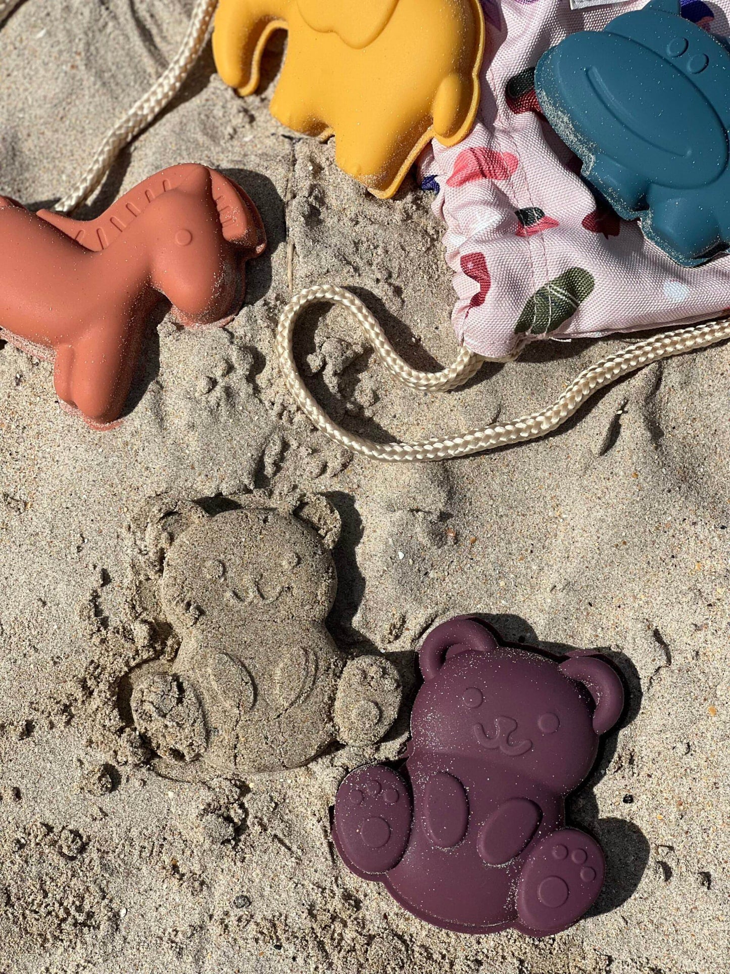 Conjunto de 4 Moldes de Praia Silicone Animals