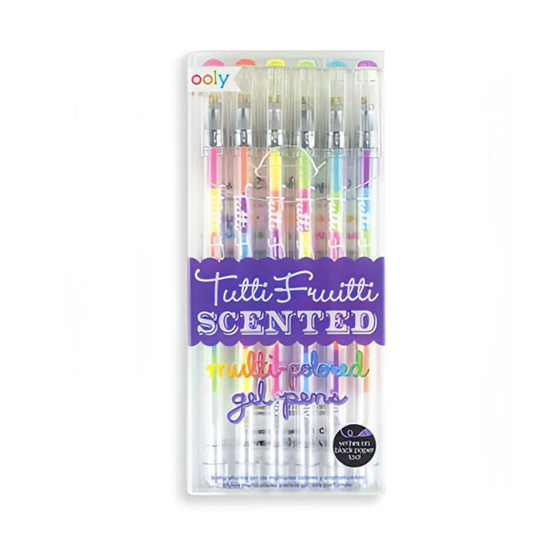 Canetas de Gel Multicores com Aroma Tutti Fruitti