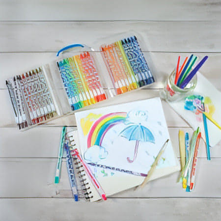 Conjunto de 36 Lápis de colorir à Base de Água Twist-Up