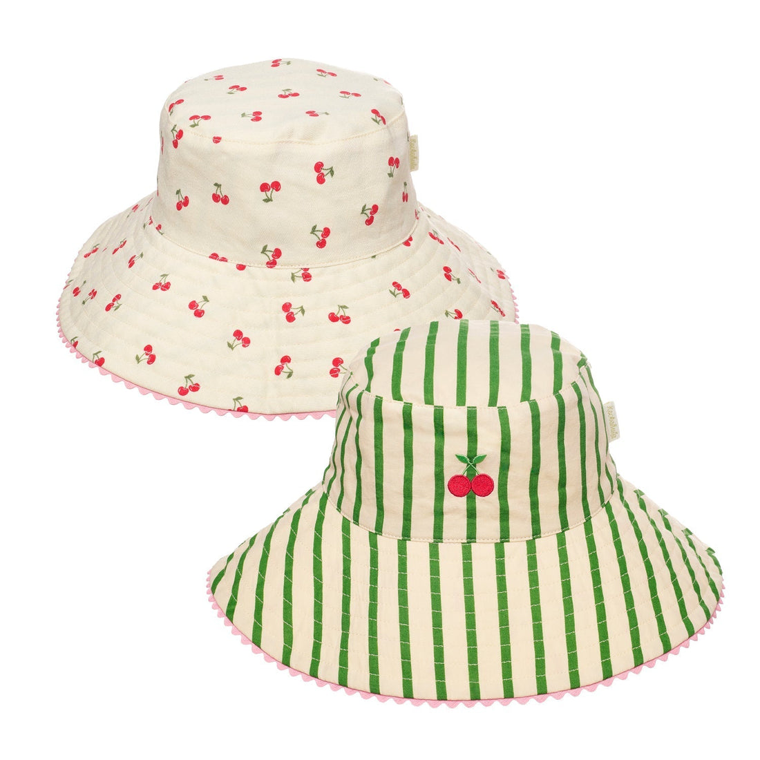 Chapéu de sol reversível com cerejas da Rockahula Kids | rockahula-kids-chapeu-verao-lollakids