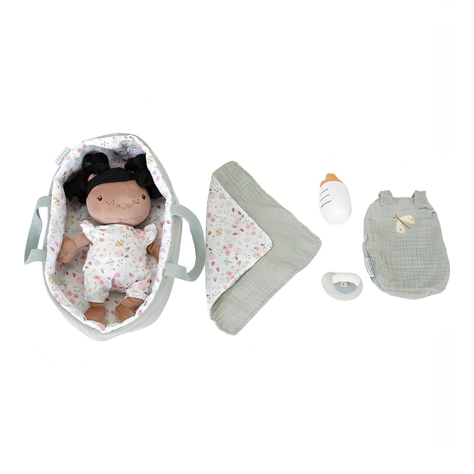 Baby Evi com Alcofa Flowers & Butterflies da Little Dutch