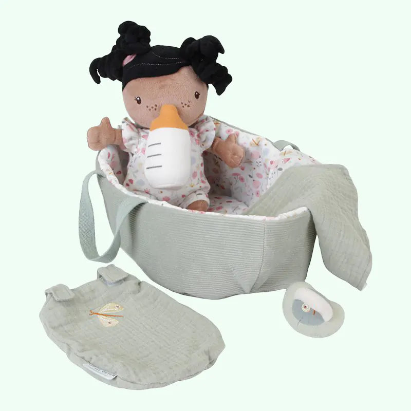 Baby Evi com Alcofa Flowers & Butterflies da Little Dutch