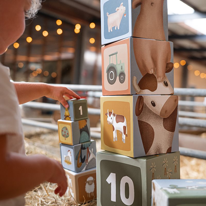 Cubos de Empilhar Cartão | Little Farm