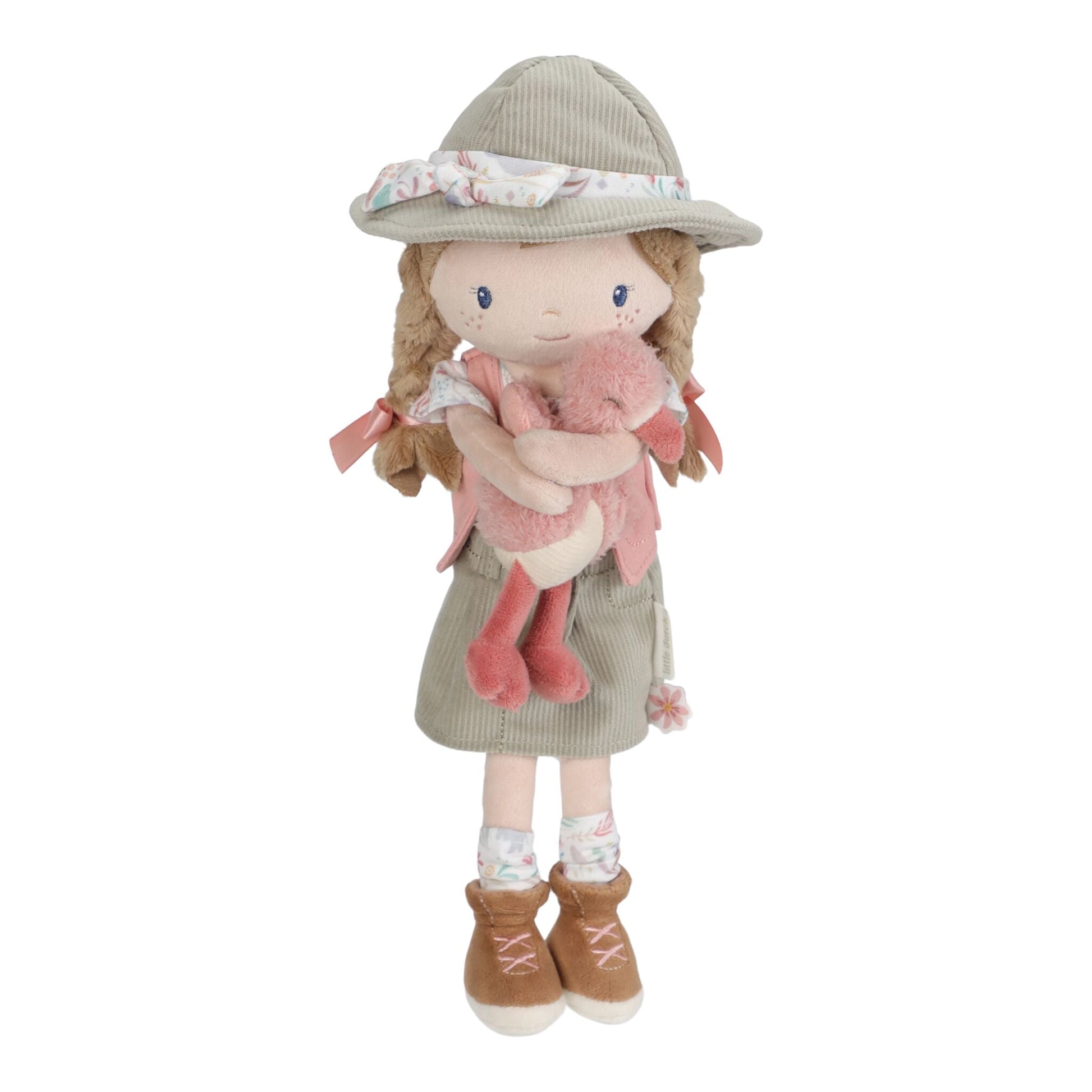 Boneca Peluche Ranger Rosa 35cm Little Dutch