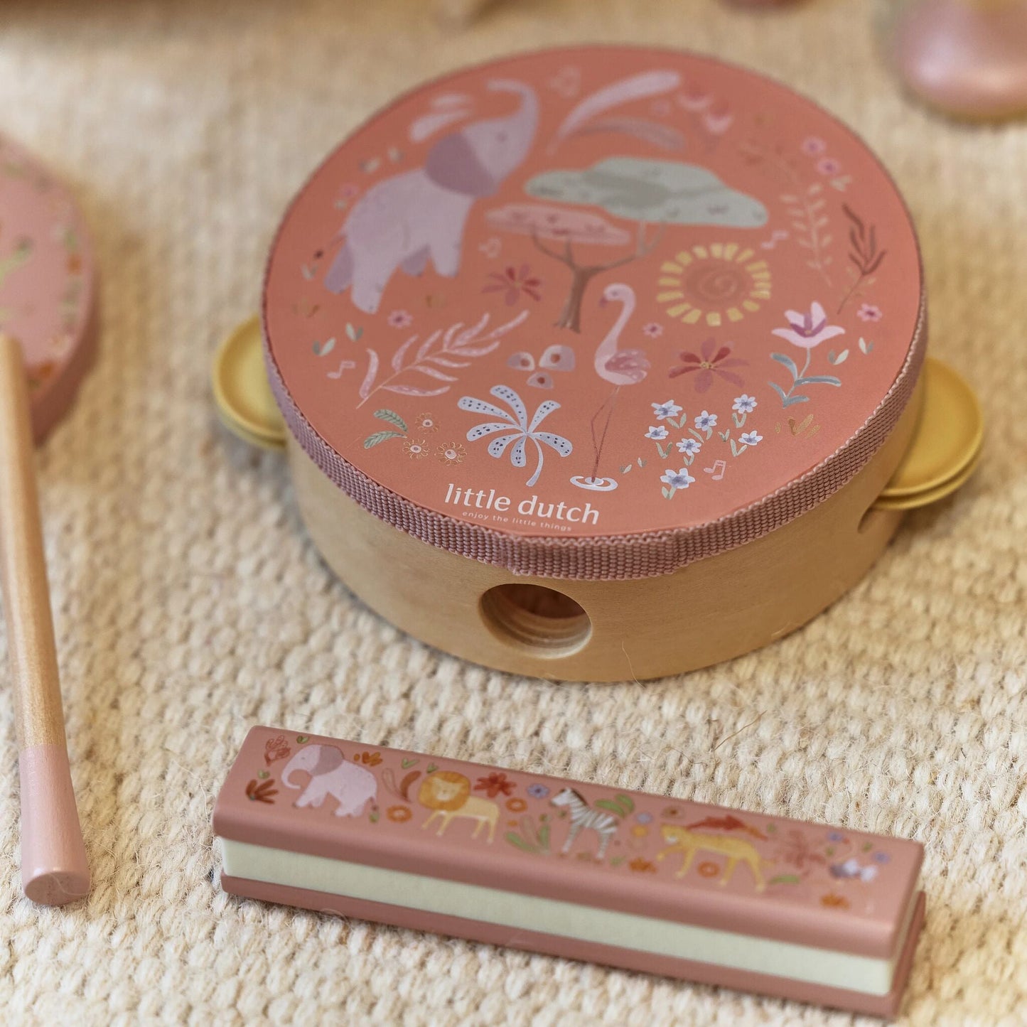 Set de Música Rosa Little Dutch Safari Friends