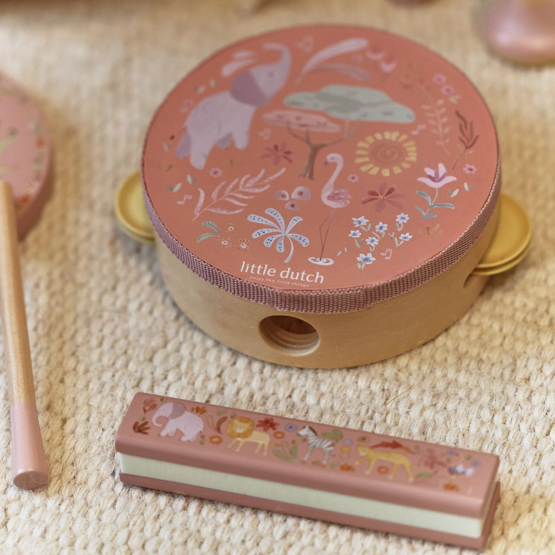 Set de Música Rosa Little Dutch Safari Friends