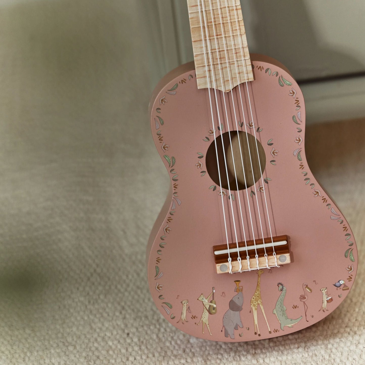 Guitarra de Madeira Rosa Little Dutch Safari Friends