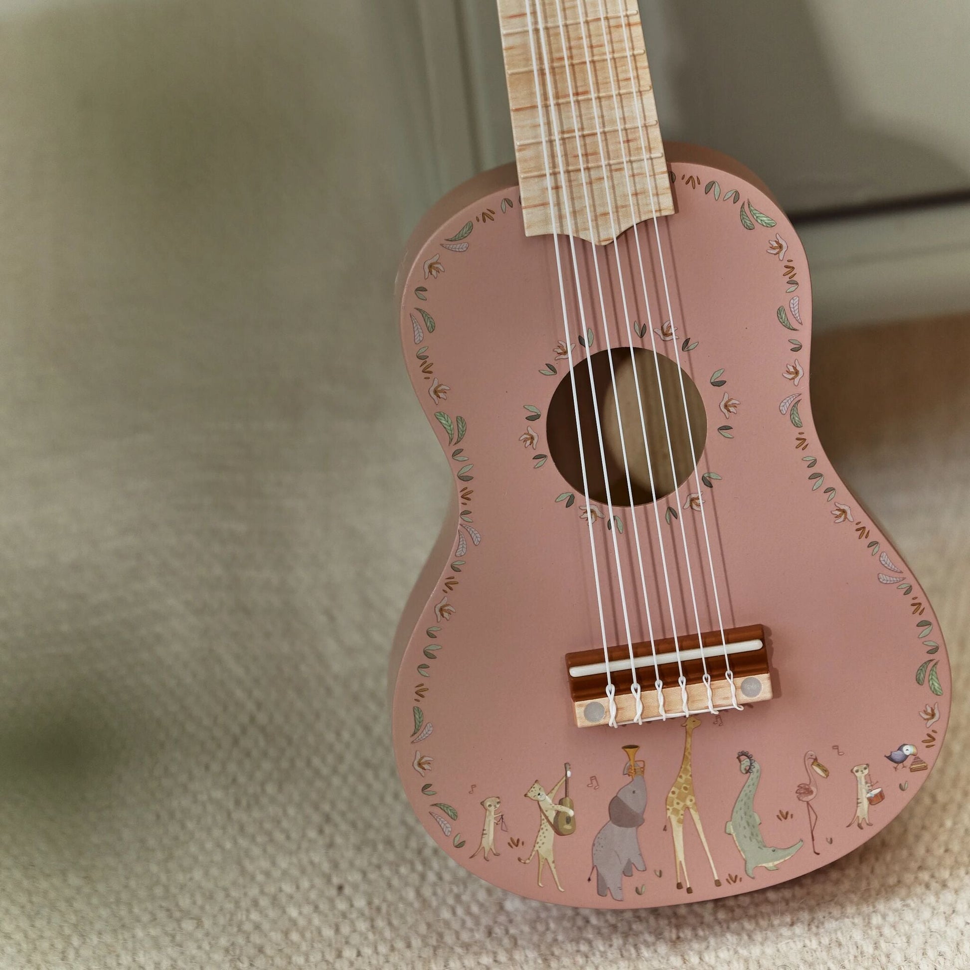 Guitarra de Madeira Rosa Little Dutch Safari Friends