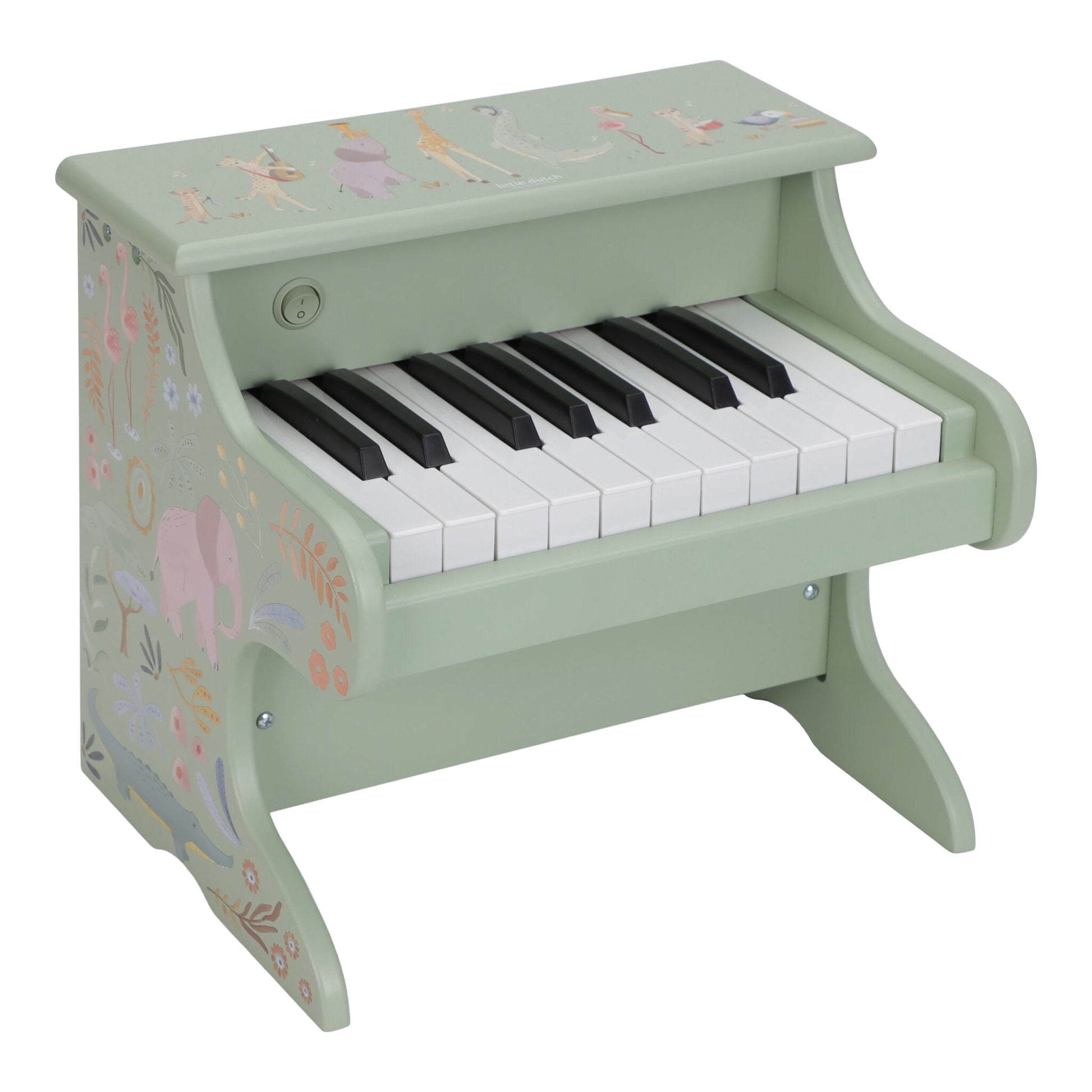 Piano de Madeira Verde Safari Friends Little Dutch