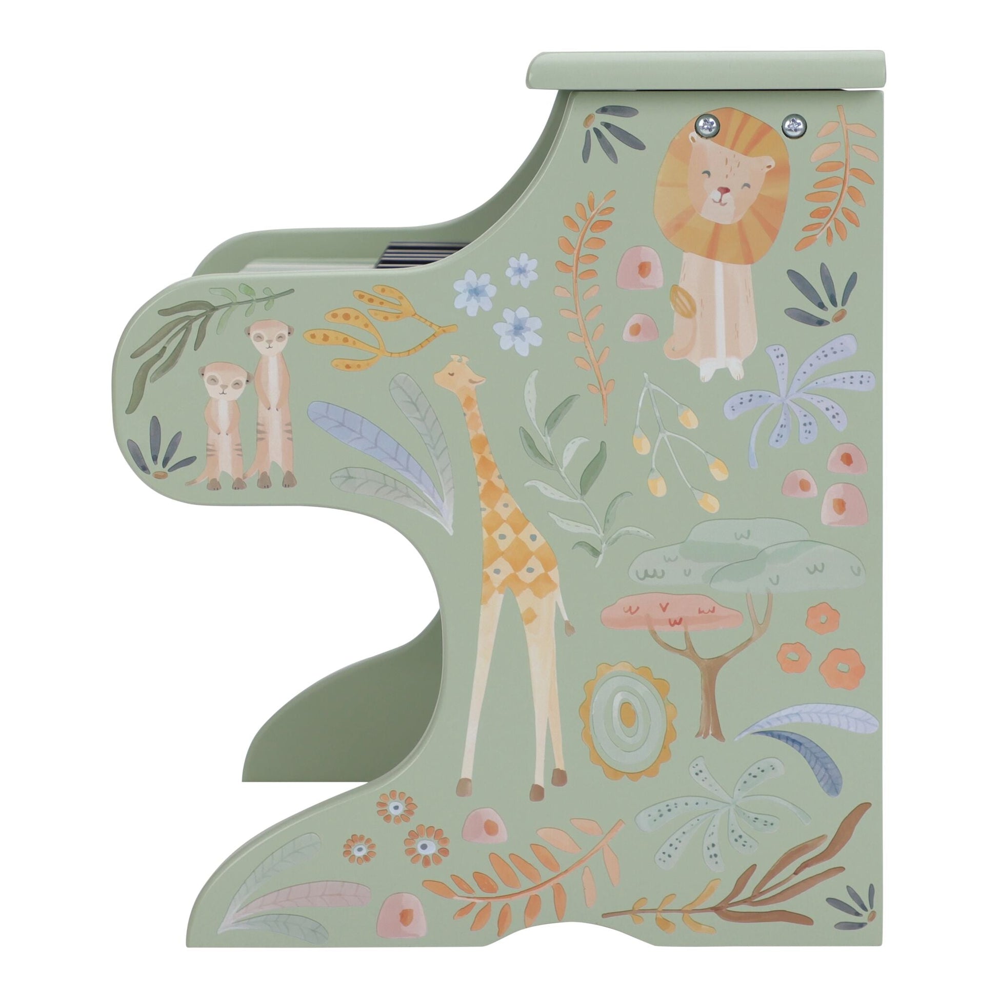 Piano de Madeira Verde Safari Friends Little Dutch
