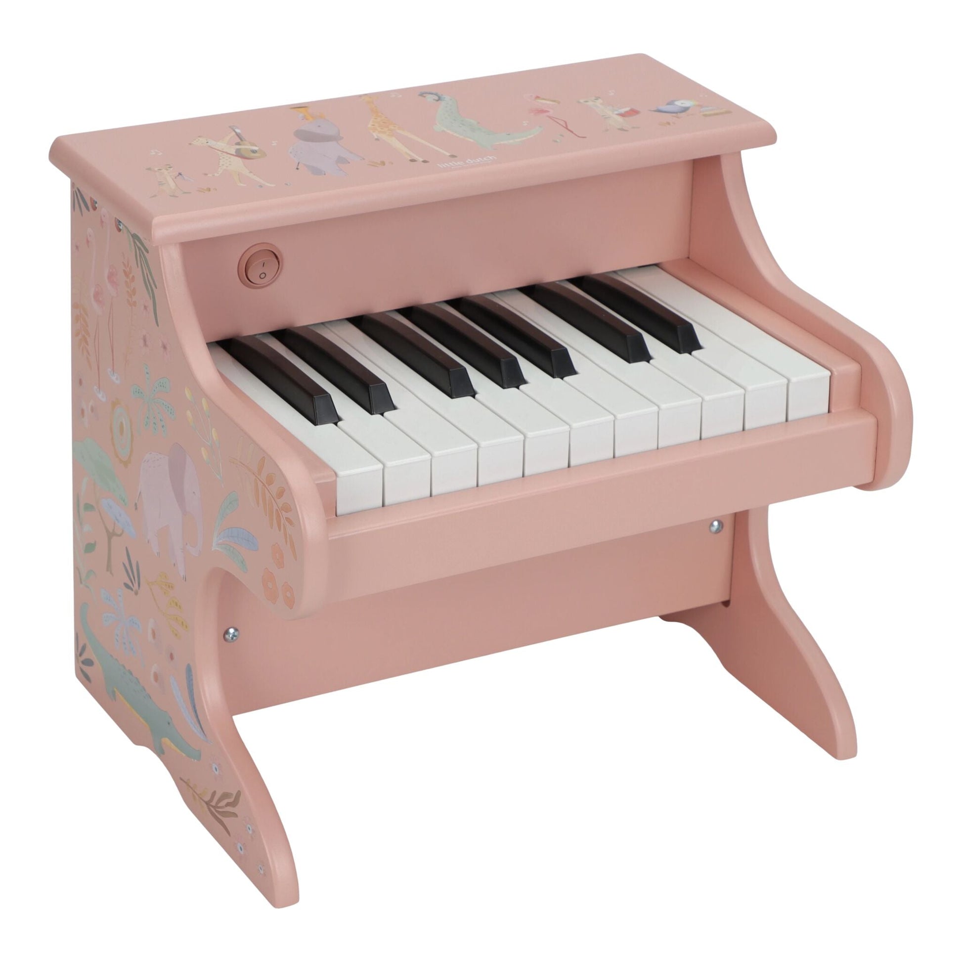 Piano de Madeira Rosa Safari Friends Little Dutch