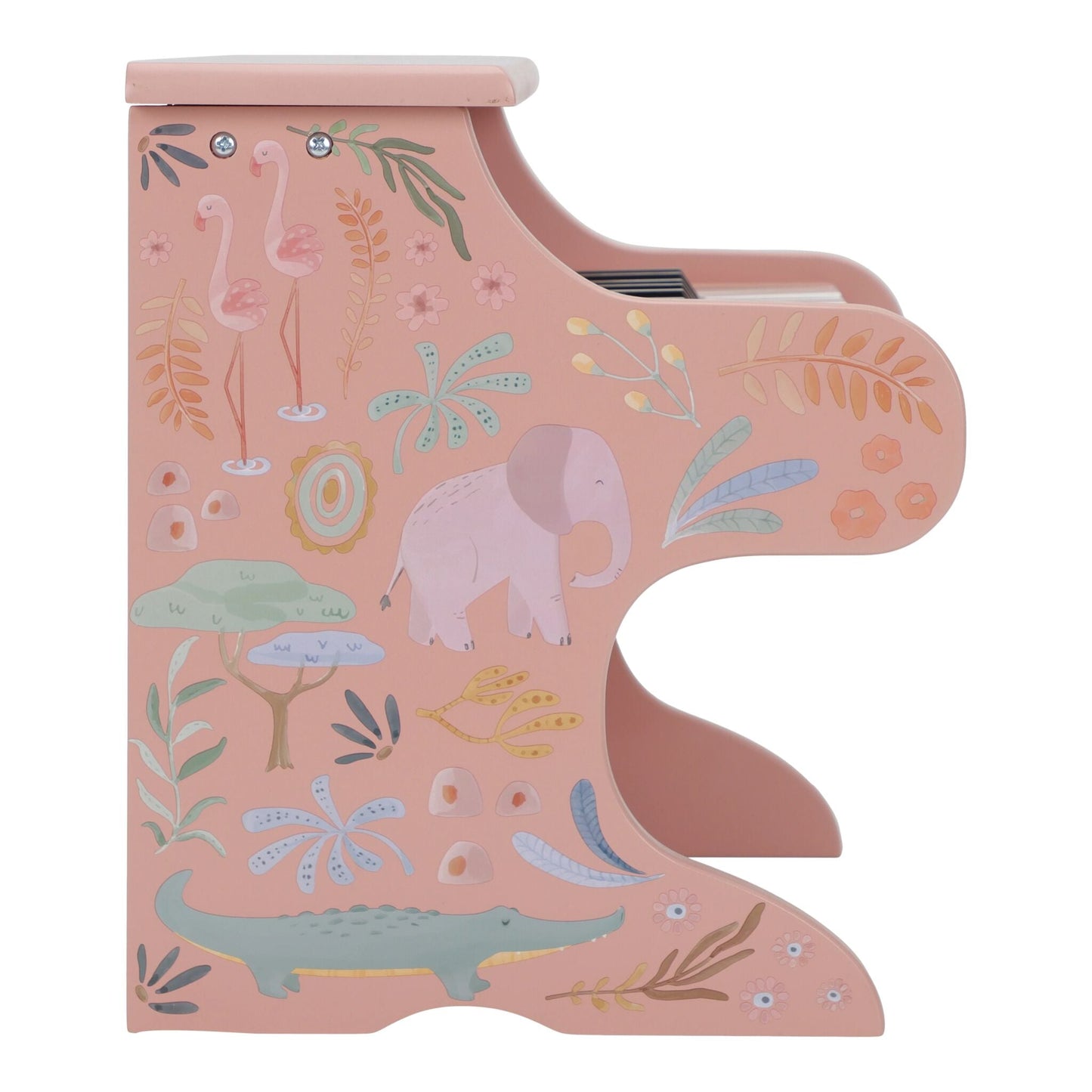 Piano de Madeira Rosa Safari Friends Little Dutch