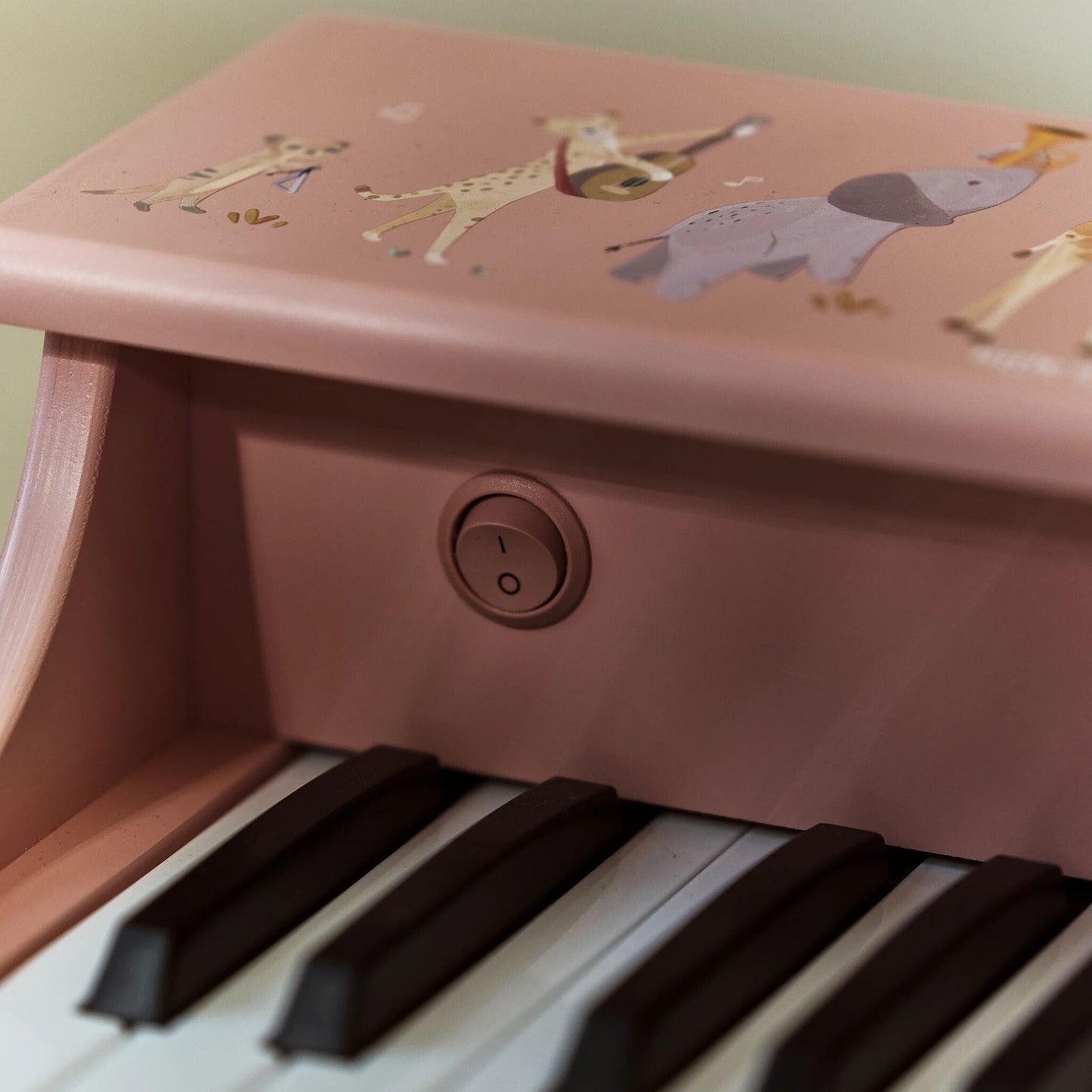 Piano de Madeira Rosa Safari Friends Little Dutch