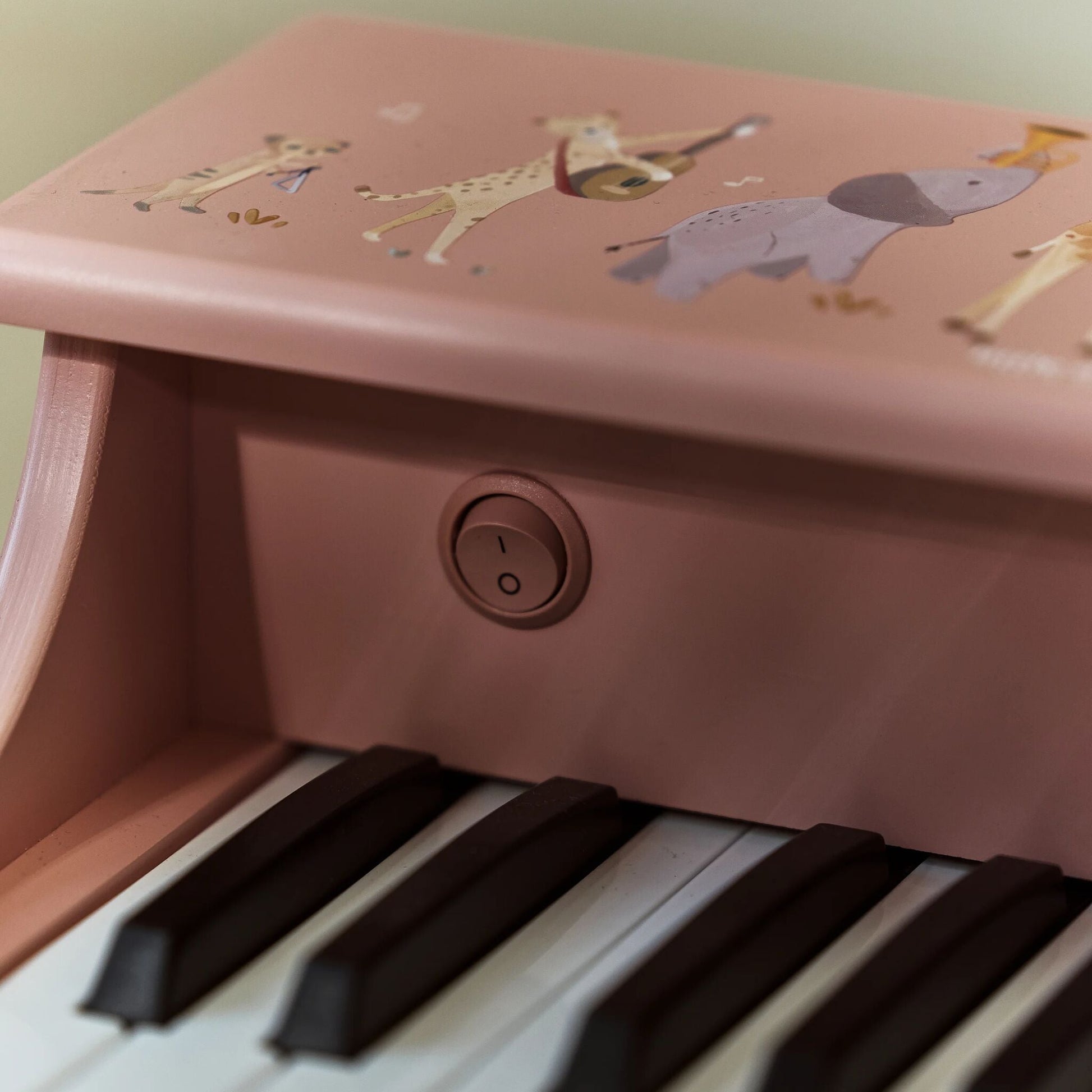 Piano de Madeira Rosa Safari Friends Little Dutch