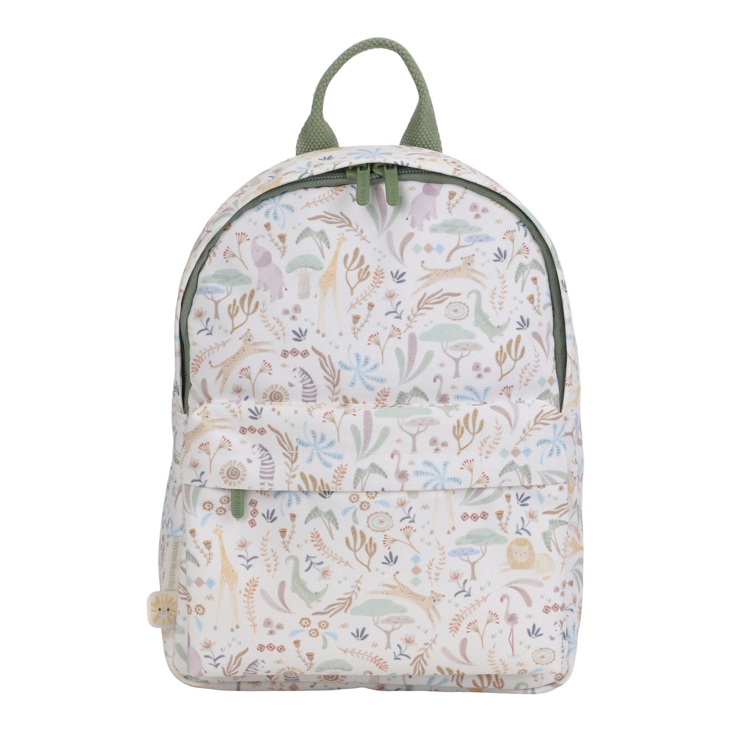 Mochila Safari Friends Branca 29cm Little Dutch