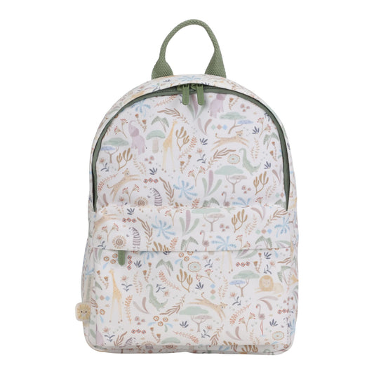 Mochila Safari Friends Branca 29cm Little Dutch