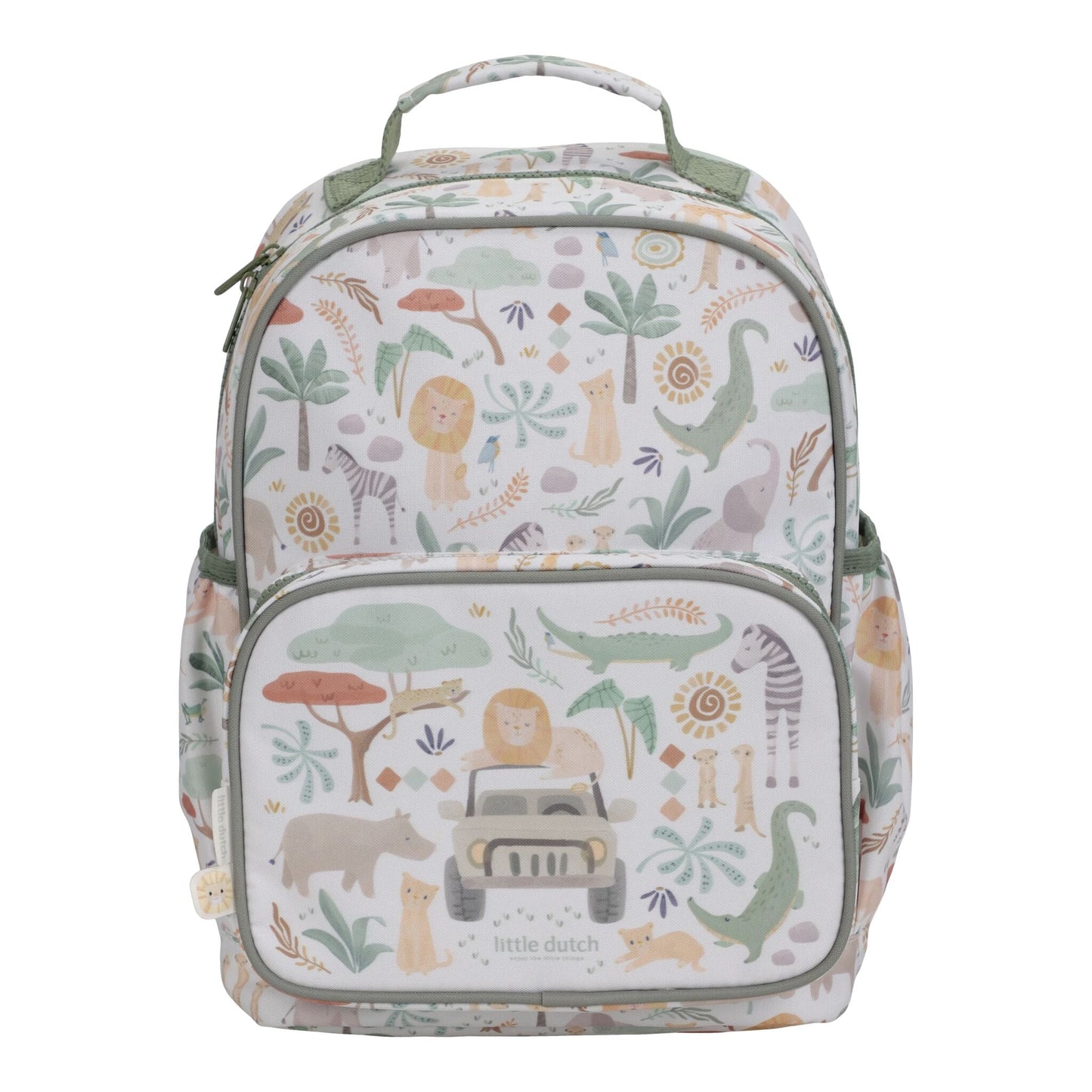 Mochila Safari Friends Branca 35cm Little Dutch