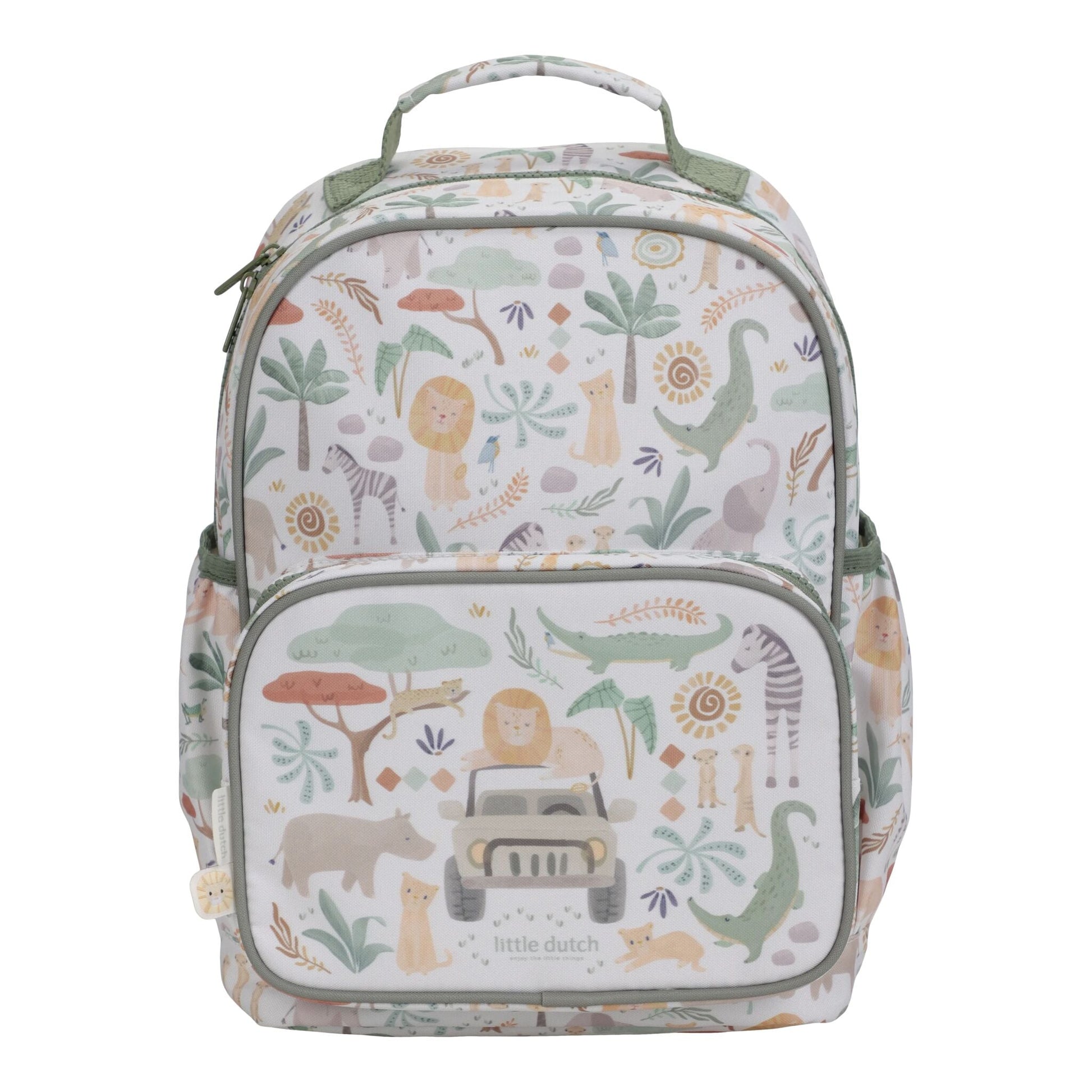 Mochila Safari Friends Branca 35cm Little Dutch