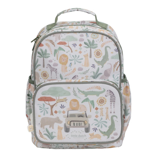 Mochila Safari Friends Branca 35cm Little Dutch