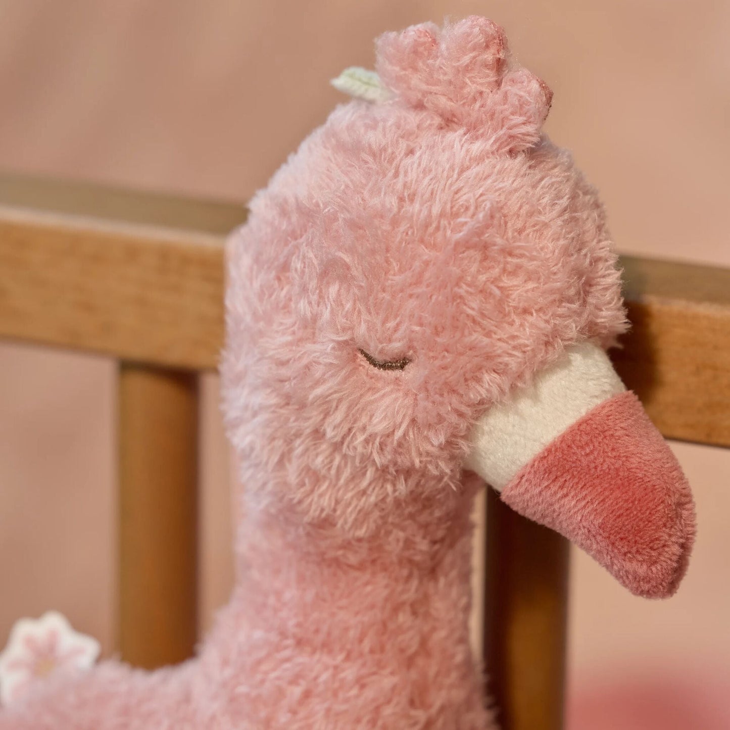 Caixa de Música Flamingo Rosa Little Dutch detalhe