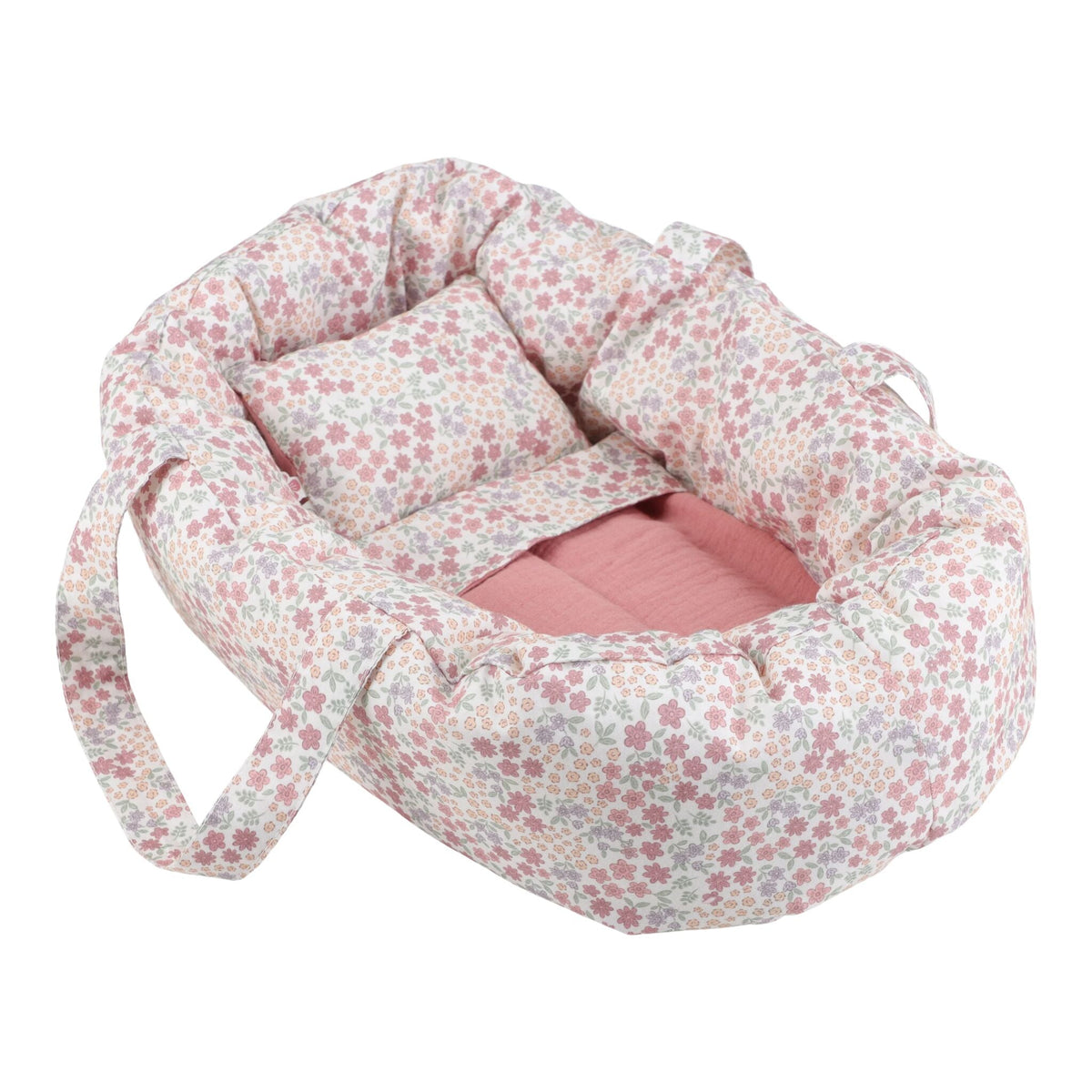 Alcofa para Bonecas Rosa Little Dutch de frente | little-dutch-alcofa-bonecas-rosa-lollakids